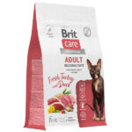 BRIT CARE, Сухой корм д/взрослых привередлевых кошек с индейкой и уткой, 1,5 кг.