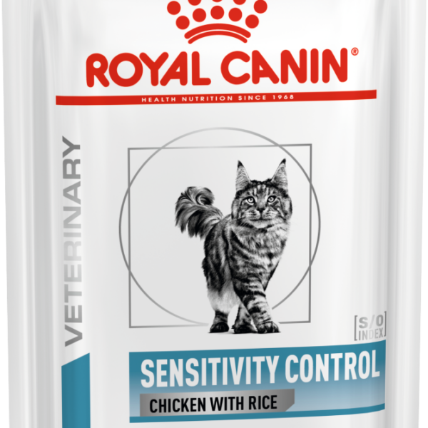 ROYAL CANIN, Паучи д/кошек sensitivity control с курицей и рисом, 85 гр.