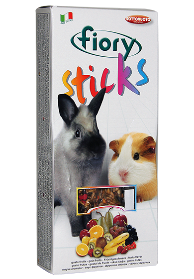 FIORY, Палочки д/кроликов и морских свинок "Sticks" с фруктами, 2х50 гр.