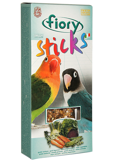 FIORY, Палочки для средних попугаев "Sticks" с овощами, 2х60 гр.