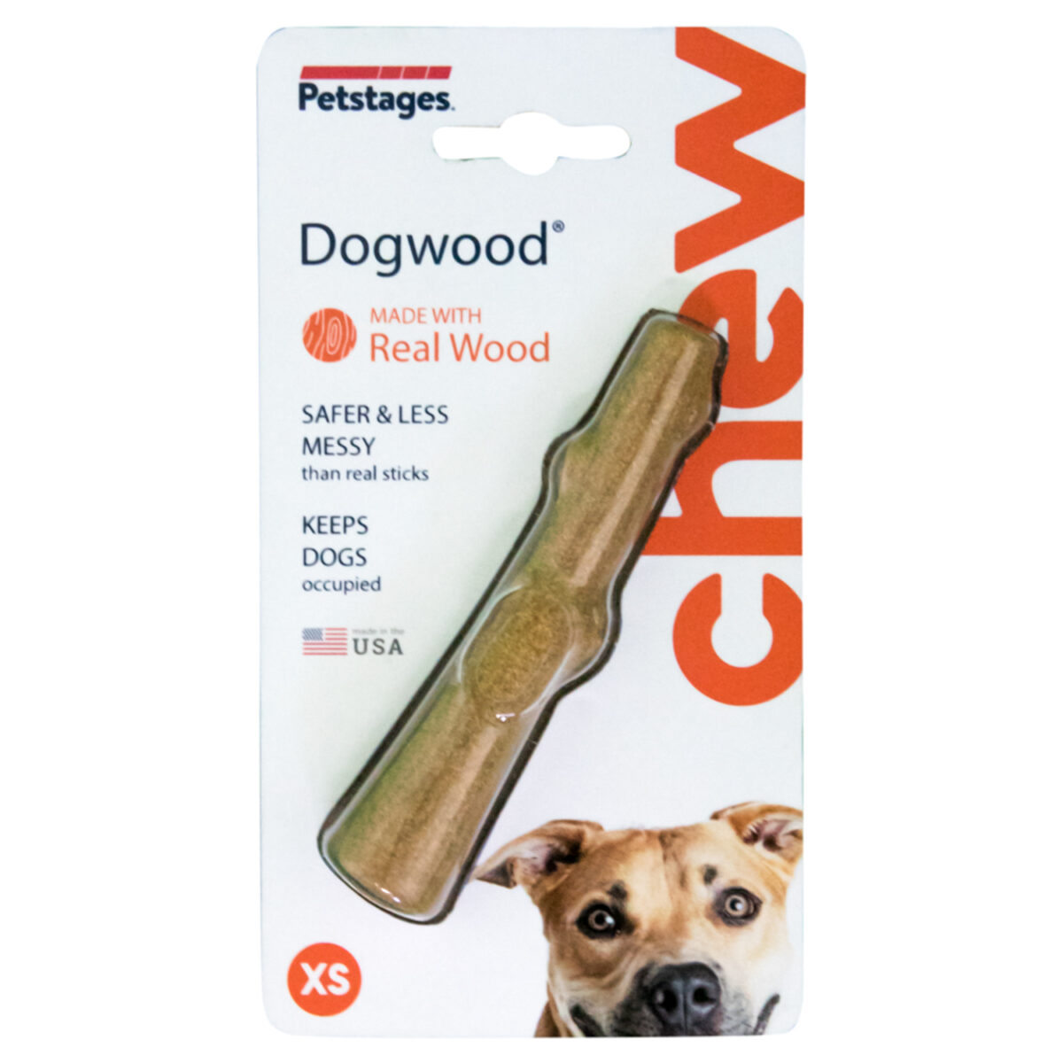 PETSTAGES, Игрушка д/собак Dogwood, палочка деревянная, XS, 10 см.