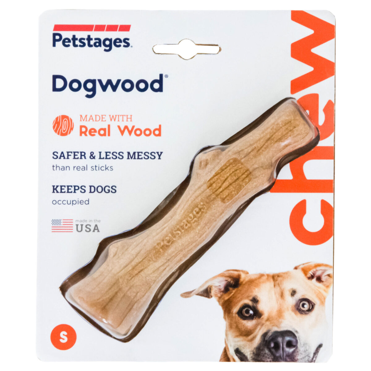 PETSTAGES, Игрушка д/собак Dogwood, палочка деревянная, S, 16 см.