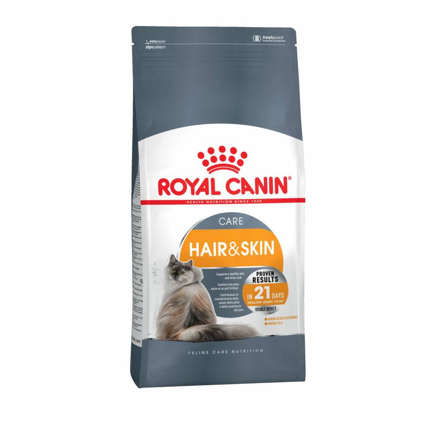 ROYAL CANIN, Сухой корм д/кошек от 1 года, уход за шерстью и кожей, 2 кг.