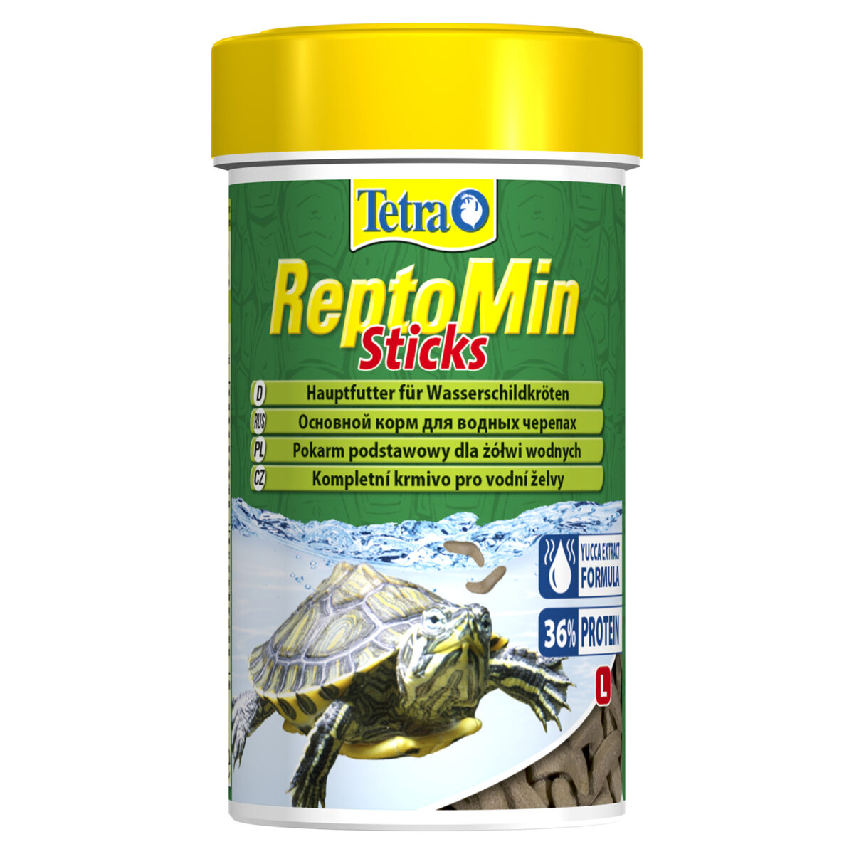 TETRA ReptoMin, Корм в виде палочек д/водных черепах, 500 мл.
