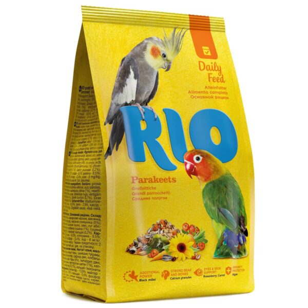 RIO, Корм для средних попугаев основной рацион, 1 кг.