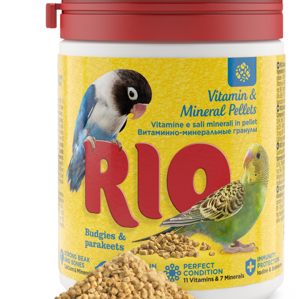 RIO, Витаминно-минеральные гранулы д/попугаев, 120 гр.