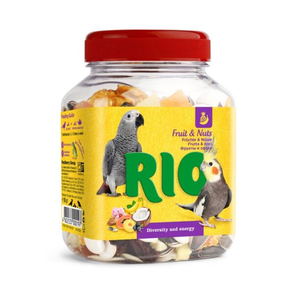 RIO, Лак-во для попугаев фруктово-ореховая смесь, 160 гр.