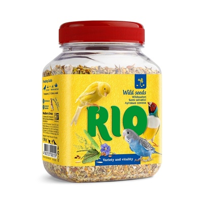 RIO, Лак-во для всех видов птиц семена луговых трав, 240 гр.