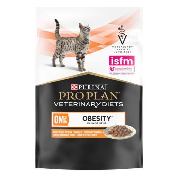 PURINA PRO PLAN, Паучи д/кошек, лечение ожирения (OM), курица 85 гр.