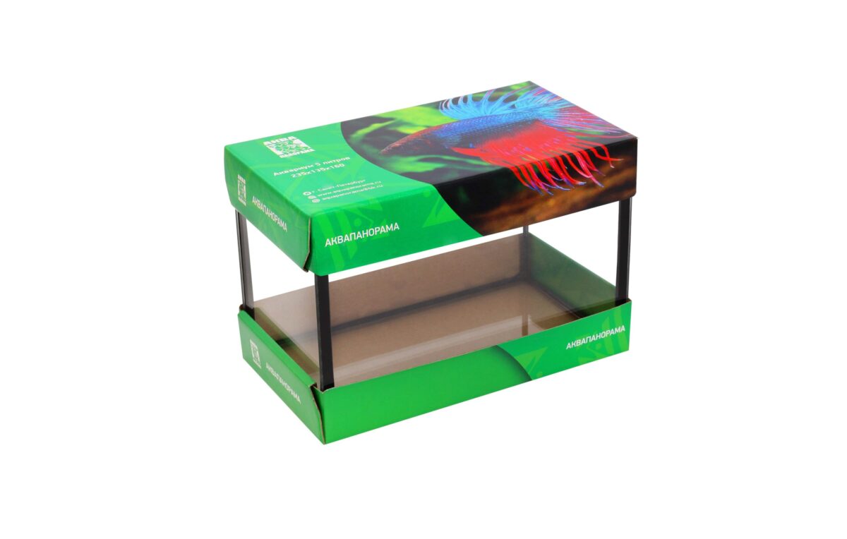 АКВАПАНОРАМА, Аквариум 5 л., 235x135x160 мм.