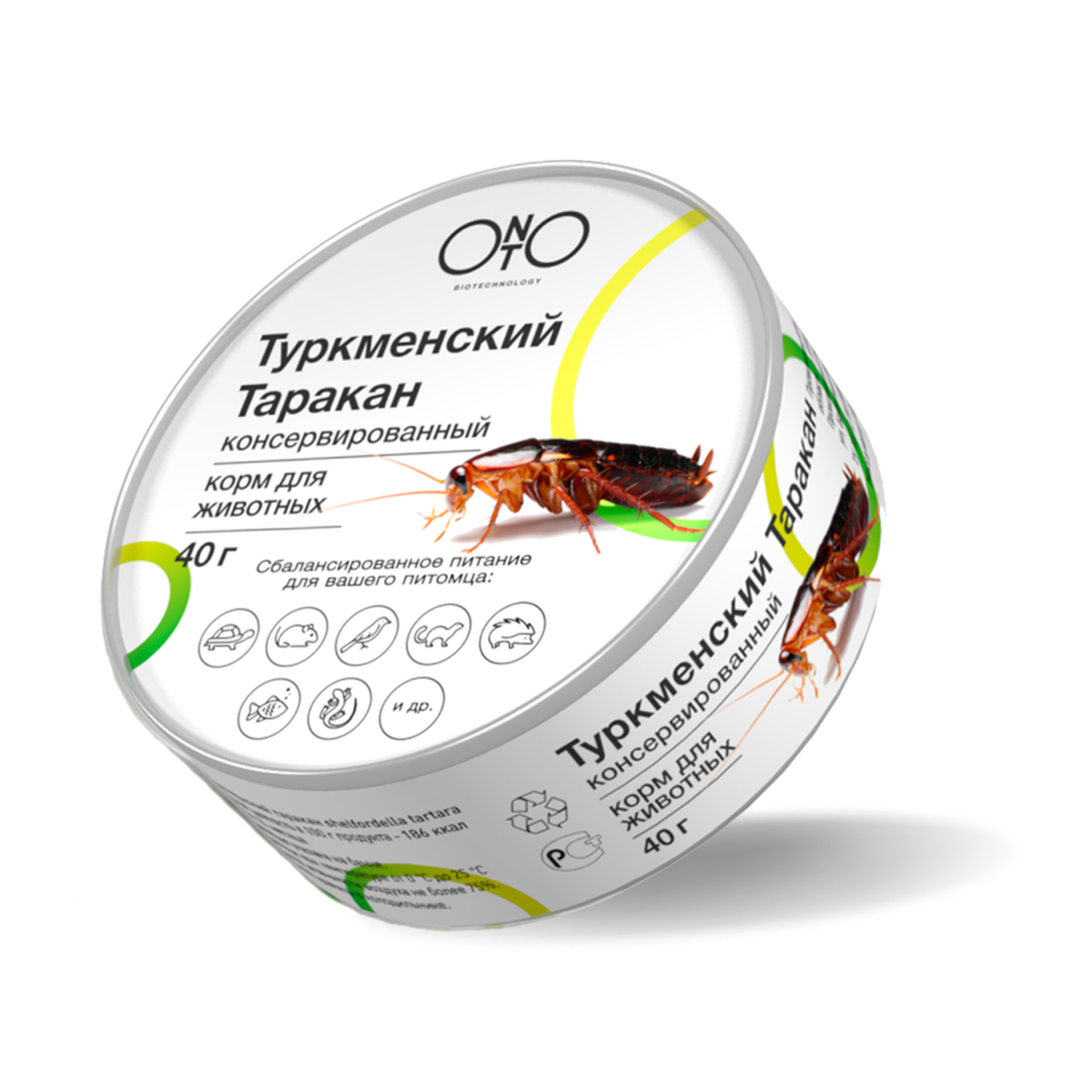 ОНТО, Корм д/животных, туркменский таракан консервированный, 40 г