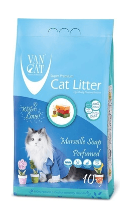 VAN CAT, Комкующийся наполнитель, "марсельское мыло", 5 кг.