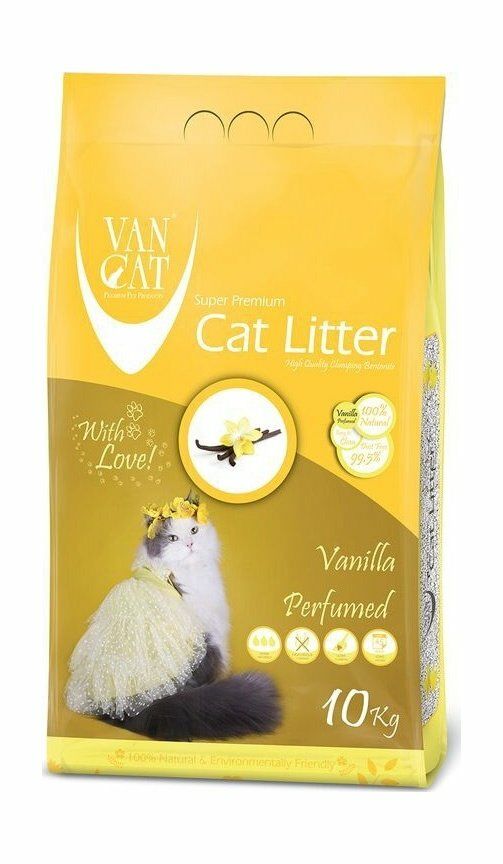 VAN CAT, Комкующийся наполнитель, "ваниль", 10 кг.
