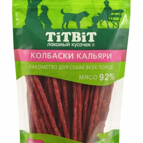 TITBIT, Лак-во д/собак, колбаски кальяри, xxl, 350 гр.