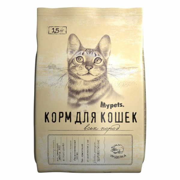 MYPETS, Сухой корм д/кошек с курицей, 1,5 кг.