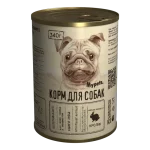 MYPETS, Полнорационные консервы д/собак мясное ассорти с кроликом, 340 гр.