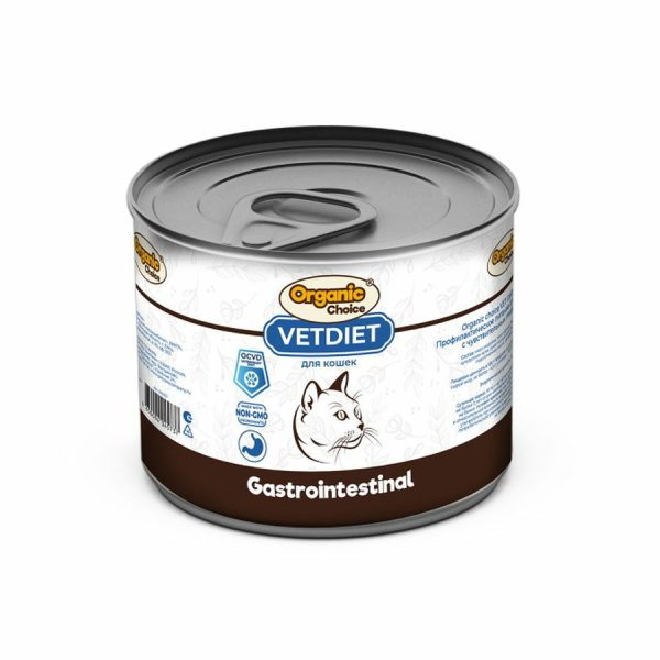 ORGANIC CHOICE VET, Консервы для кошек, "gastrointestinal", 240 гр.