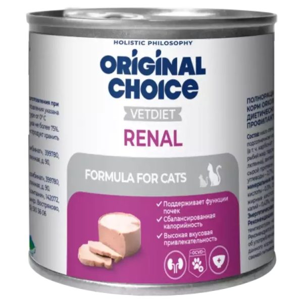 ORGANIC CHOICE VET, Консервы для кошек, "renal", 240 гр.