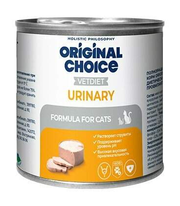 ORGANIC CHOICE VET, Консервы для кошек, "urinary", 240 гр.