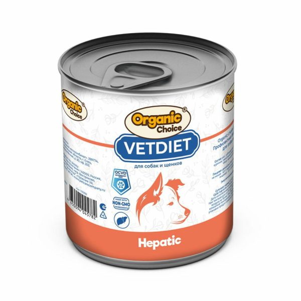 ORGANIC CHOICE VET, Консервы для собак, "hepatic", 340 гр.