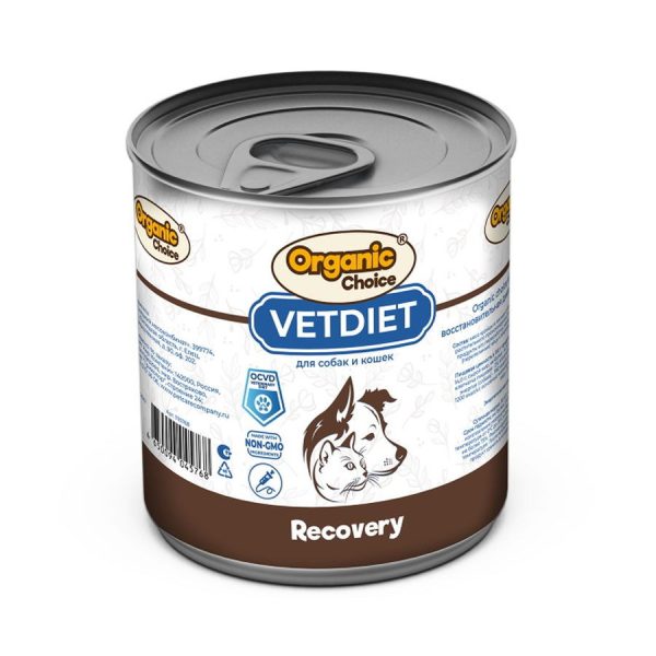 ORGANIC CHOICE VET, Консервы для собак, "recovery", 340 гр.