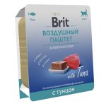 BRIT, Воздушный паштет д/взрослых. кошек  с тунцом, 100 гр.