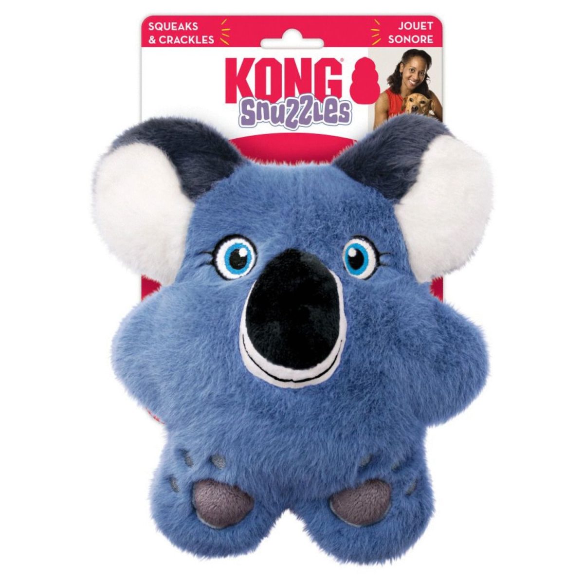 KONG, Игрушка д/собак "Snuzzels Koala" коала, 22 см .