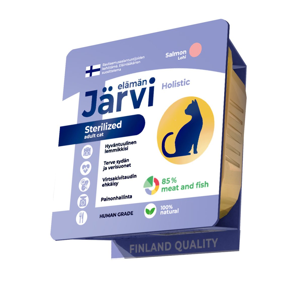 JARVI, Паштет д/стерилизованных кошек с лососем, 100 гр.