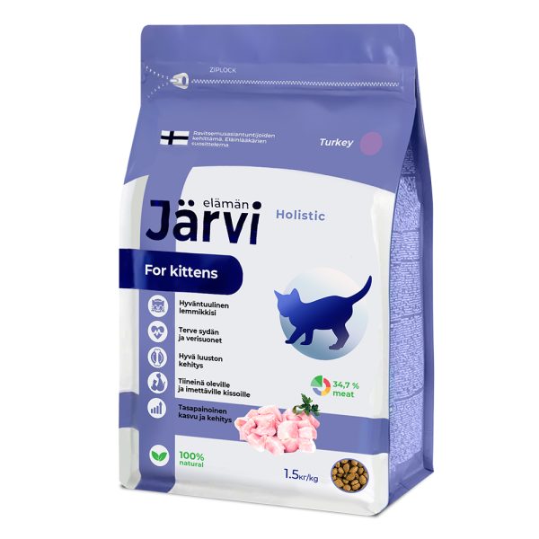 JARVI, Сухой корм д/котят с индейкой, 1,5 кг.