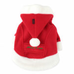 PUPPIA, Куртка д/собак с капюшоном новогодняя "Santa", красная L, 31 см.