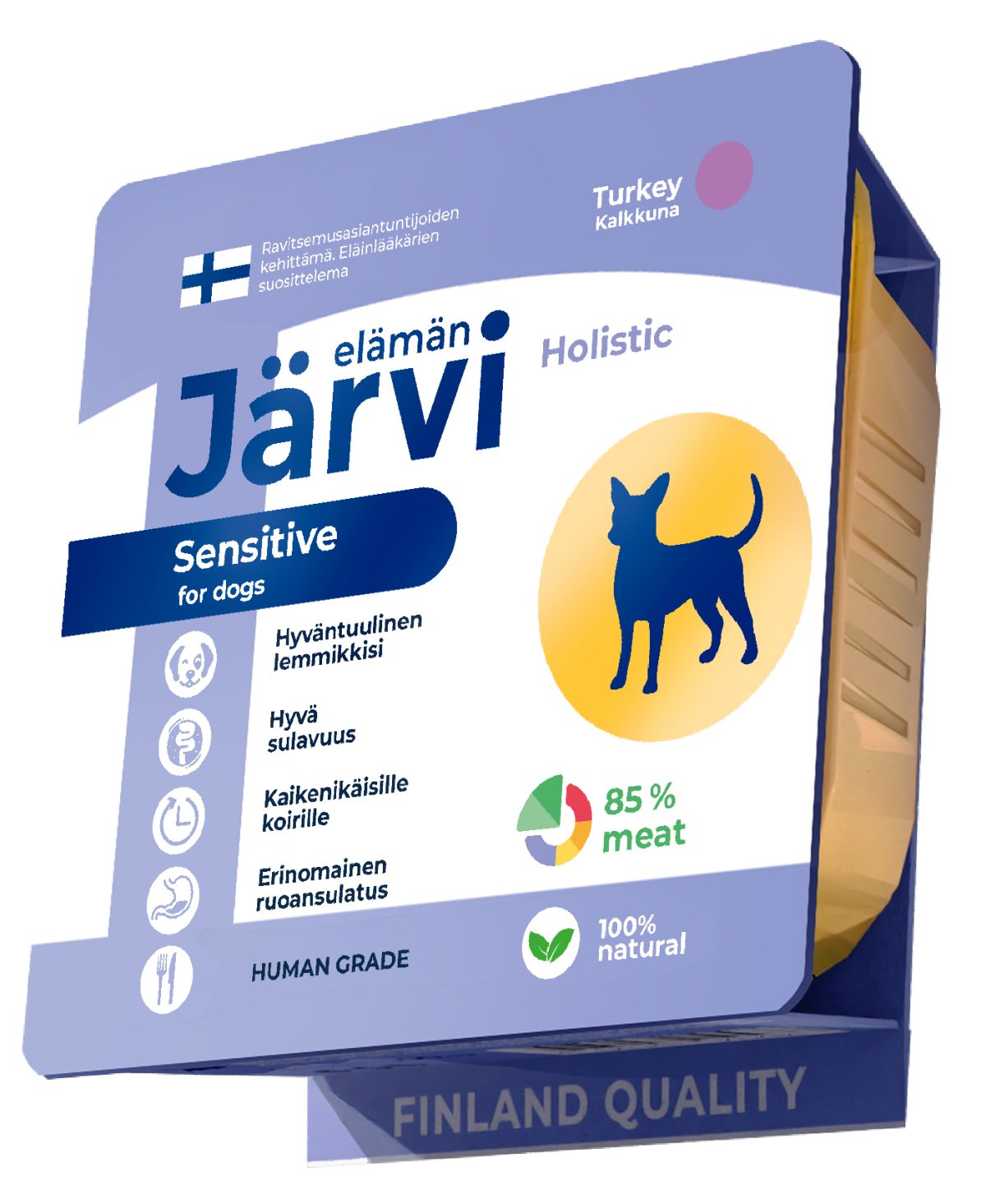 JARVI, Паштет д/собак с чувствит. пищ-ем всех пород с индейкой, 100 гр.