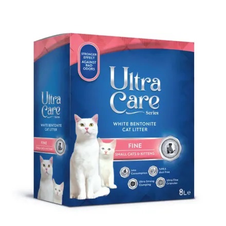 ULTRA CARE, Комкующийся наполнитель для мелких кошек и котят, 7 кг/8 л.