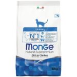 MONGE CAT, Сухой корм д/кошек профилактика МКБ, курица, 400 гр.