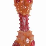 M-PETS,Игрушка д/собак,Карнивор кость, вкус бекона, красная, 13.5x 5.7x 4.9 см.