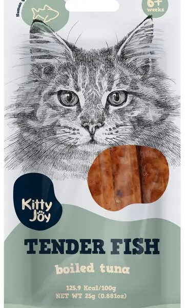KITTY JOY, Нежный отварной тунец, 25 гр.
