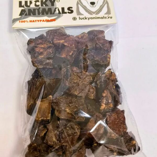 LUCKY ANIMALS, Лакомство д/собак, легкое оленя, 75 гр.